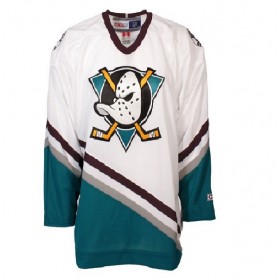 Anaheim Ducks Mighty Ducks tröja Blank CCM Throwback Vit Authentic - NHL Tröjor Herr